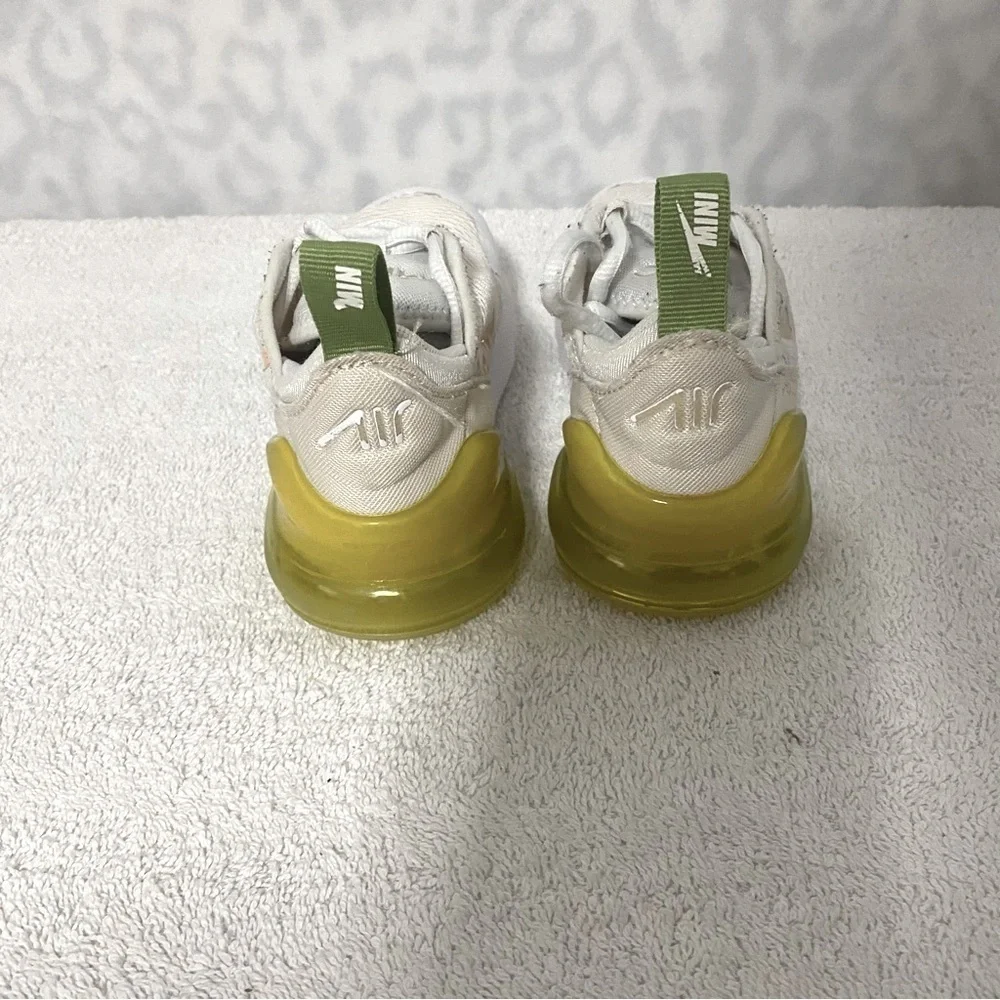 Toddlers Nike Air Max 270 Mini Nike White Crimson Yellow [DV2201-100] Sz 11C